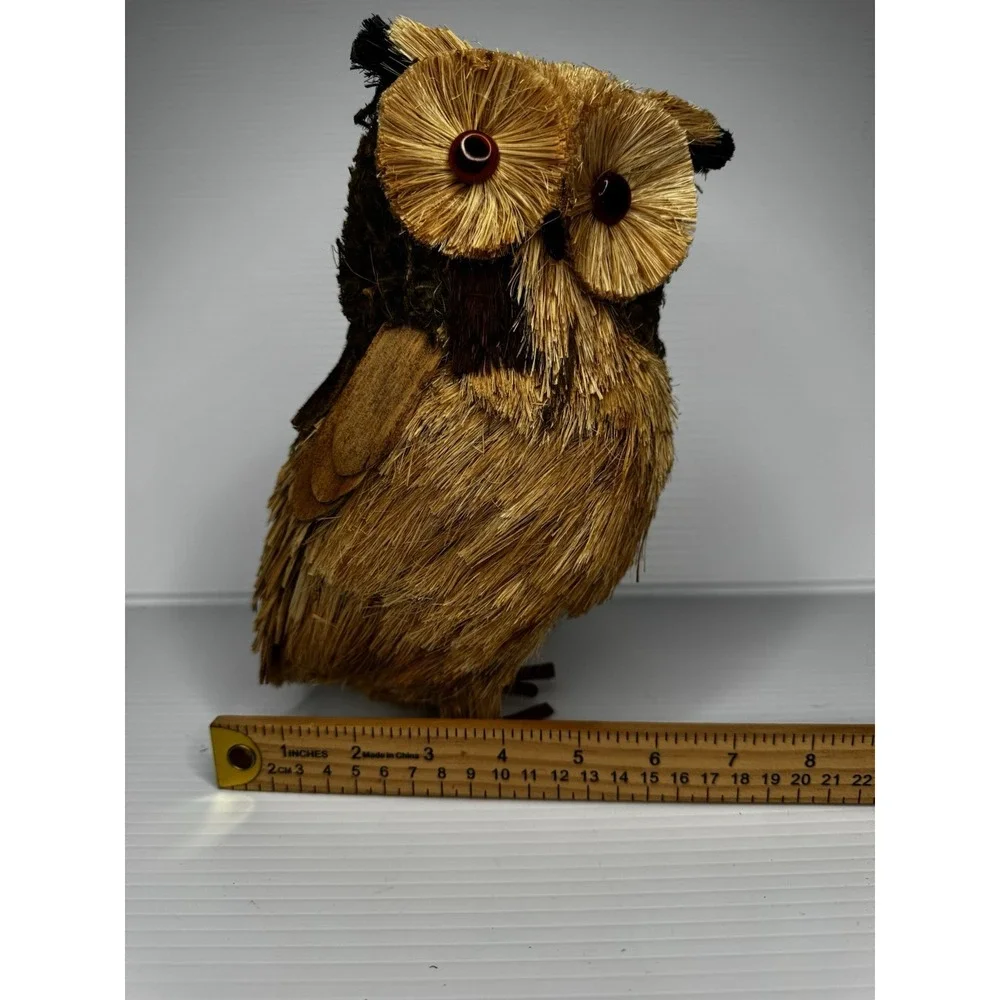Lot Of 2 Pottery Barn Lg Lightweight Woodland Twig Owl Figurine Autumn Decor NWT